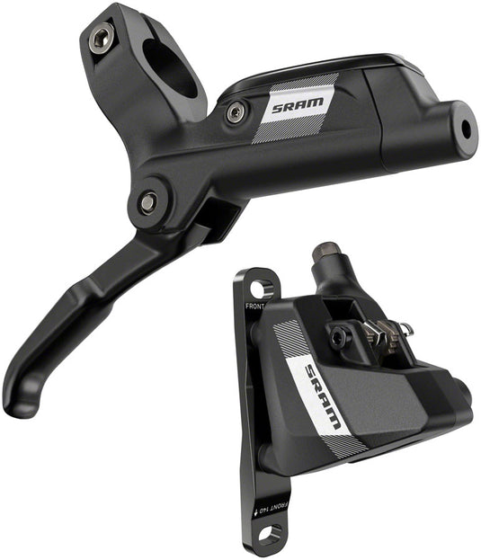 SRAM S300 Flat Mount Hydraulic Disc Brake and Lever Set 2-Piston, Right/Left, Black, DOT Fluid, Lightweight, High-Performance MTB / Road Bike Brake Bundle