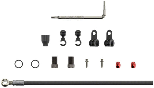 SRAM Disc Brake Hose Kit - Silver Banjo, 2000mm | Hydraulic MTB Brake Line Replacement & Upgrade