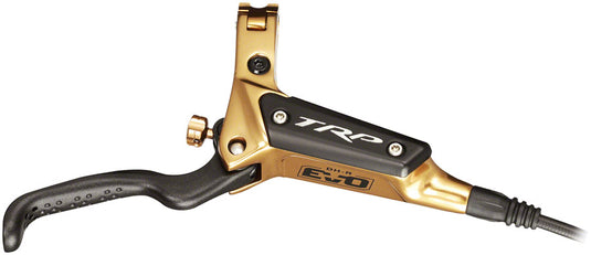 TRP DH-R EVO HD-M846 Disc Brake and Lever - Rear, Hydraulic, Post Mount, Gold