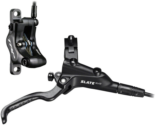 TRP Slate EVO Hydraulic Disc Brake Front & Rear Set High-Performance Aero Alloy Calipers, Post Mount, Aggressive Trail & E-MTB Ready