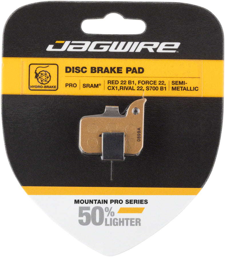 Load image into Gallery viewer, 2 Pack Jagwire Pro Alloy Backed Semi-Metallic Disc Brake Pads for SRAM Red 22 B1
