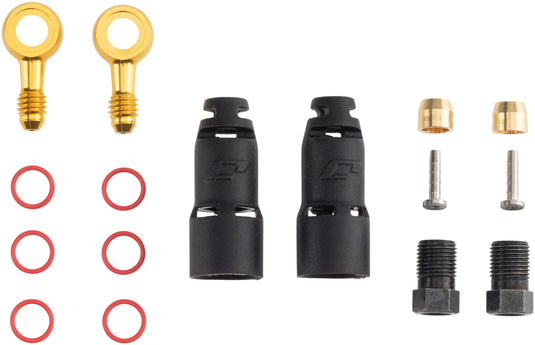 Jagwire Pro Hydraulic Disc Brake Hose Kit & Quick-Fit Adaptor Bundle for Shimano XTR, XT, SLX, ZEE