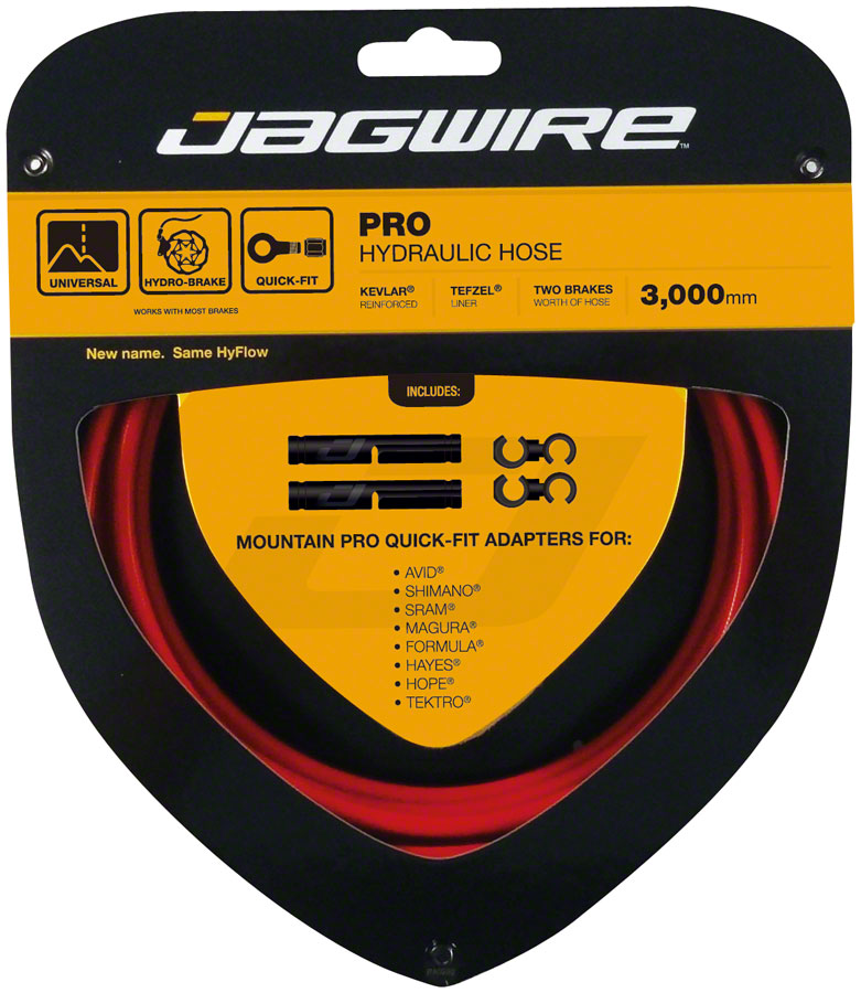 Load image into Gallery viewer, Jagwire Pro Hydraulic Disc Brake Hose Bundle with Quick-Fit Adapters for Hope Banjo | High-Performance Brake Line Kit with Kevlar Reinforcement &amp; Tefzel Liner
