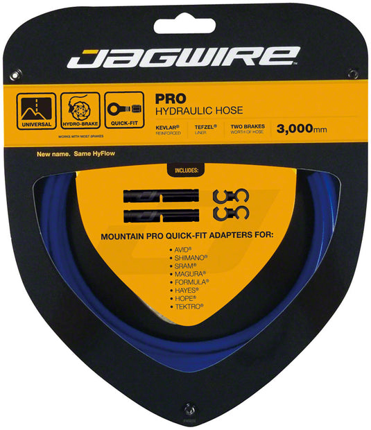 Jagwire Pro Hydraulic Disc Brake Hose and Quick-Fit Adapters Kit for Shimano XTR, XT, SLX, Aluminum, Tefzel, Kevlar