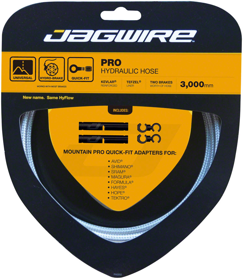 Load image into Gallery viewer, Pack of 2 Jagwire Pro Hydraulic Disc Brake Hose Kit 3000mm, Sterling Silver
