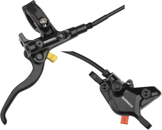 Shimano Deore M4100 Hydraulic Disc Brake Bundle - 2-Piston Front & Rear Brakes with Pre-Bled Levers