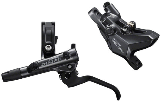 Shimano Deore M6100 Hydraulic Disc Brake Front & Rear Set 2-Piston, Post Mount, Mineral Oil, MTB Performance