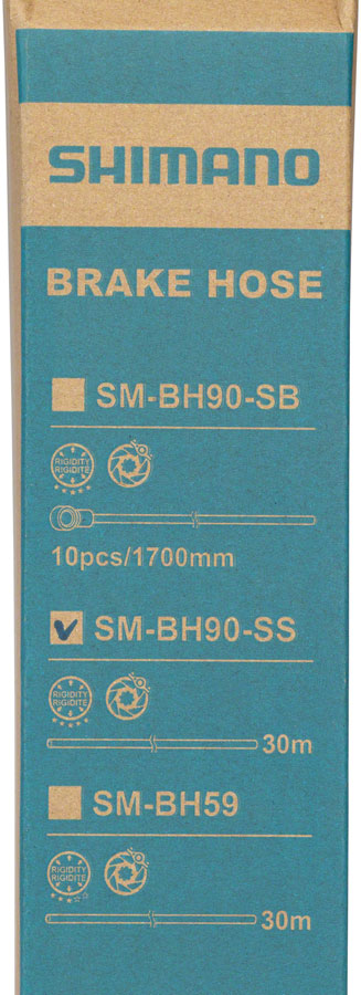 Pack of 2 Shimano SM-BH90 Bulk Hydraulic Disc Brake Hose Roll - 30M, Black