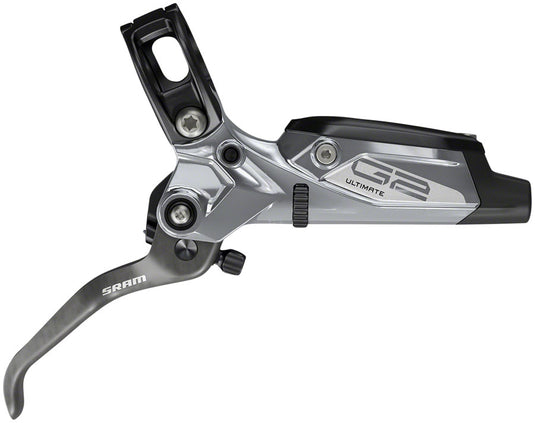 SRAM G2 Ultimate Disc Brake and Lever - Front, Hydraulic, Post Mount, Carbon Lever, Titanium Hardware, Polar Grey