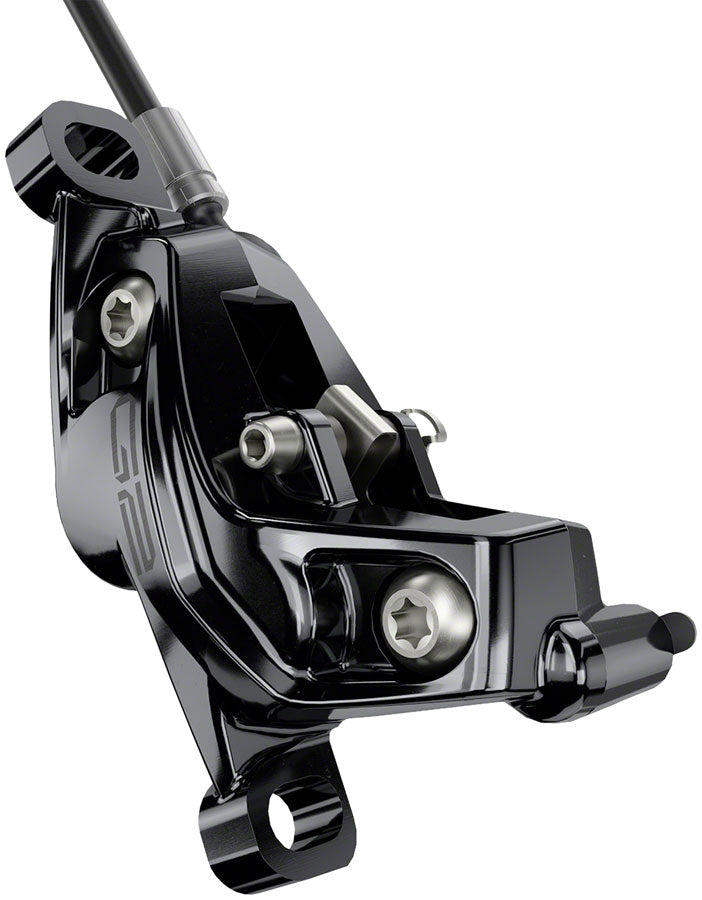 Load image into Gallery viewer, SRAM G2 Ultimate Disc Brake and Lever - Rear, Hydraulic, Post Mount, Carbon Lever, Titanium Hardware, Gloss Black, A2
