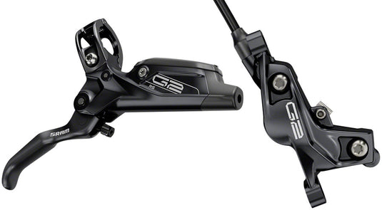 SRAM G2 RS Hydraulic Disc Brake & Lever Front Bundle Post Mount, Diffusion Black, Organic Pads