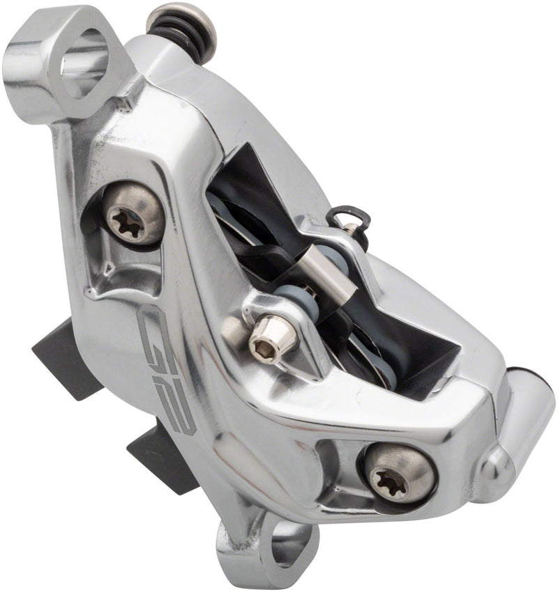 Load image into Gallery viewer, SRAM G2 Ultimate Disc Brake Caliper Assembly - Post Mount, Polar Grey Anodized, A2
