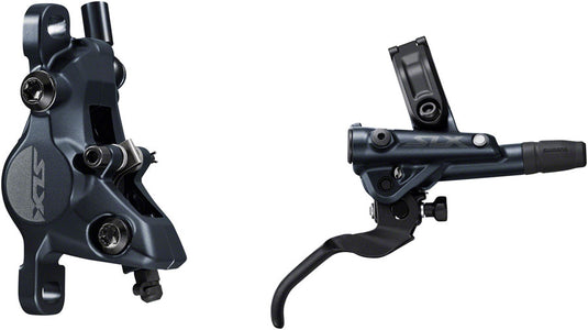 Shimano SLX M7100 Hydraulic Disc Brake Bundle - 2-Piston Front & Rear MTB Brakes with Servo Wave Tech