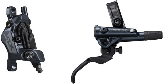 Shimano SLX M7100 Hydraulic Disc Brake Bundle 4-Piston Front & Rear Brakes with Servo Wave, Mineral Oil, and Adjustable Reach