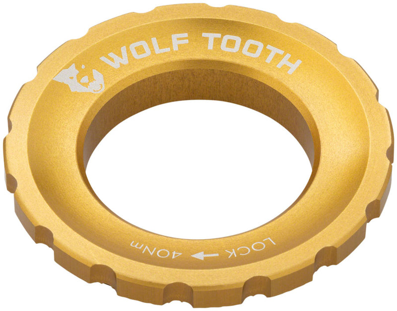 Load image into Gallery viewer, Pack of 2 Wolf Tooth CenterLock Lockring - Gold
