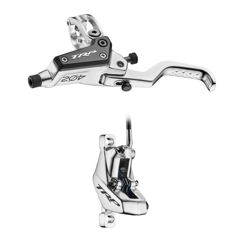 Load image into Gallery viewer, TRP EVO PRO HD-M9040 40 / 20 Anniversary Edition Disc Brake and Lever Set - Silver Limited Edition, Front/Rear Set
