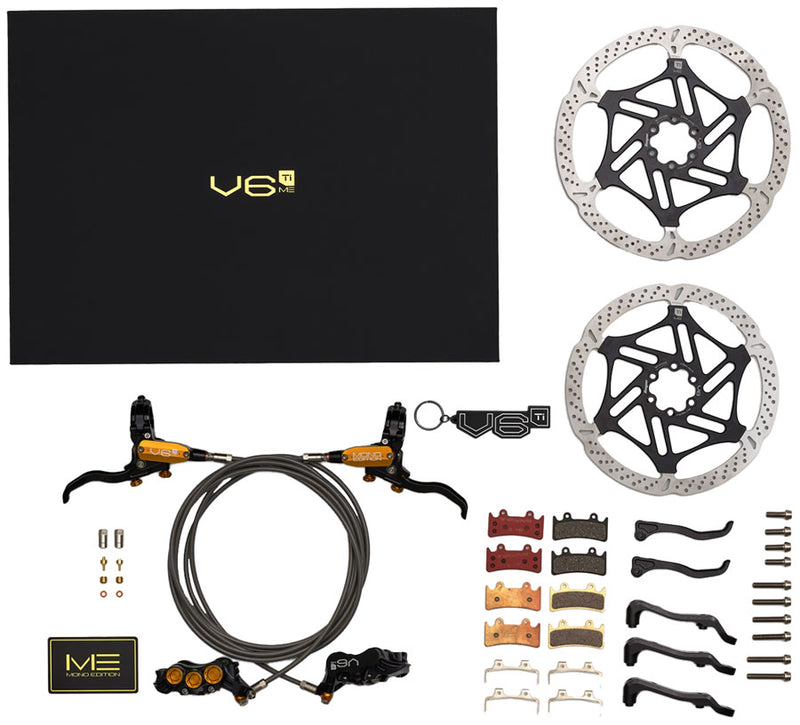 Load image into Gallery viewer, Hope-EVO-V6Ti-Limited-Mono-Edition-Complete-Disc-Brake-Boxset-Disc-Brake-&amp;-Lever-DBKL0914-MTB-Flat-Bar-Disc-Brakes

