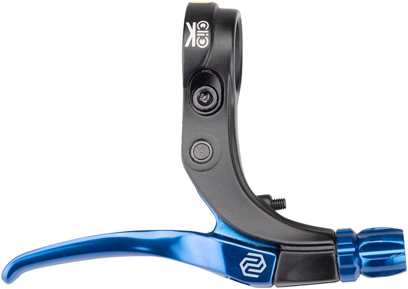 Load image into Gallery viewer, Promax Click V-Point Race BMX Brake Levers Lightweight Aluminum, Reversible, Blue (Pair)
