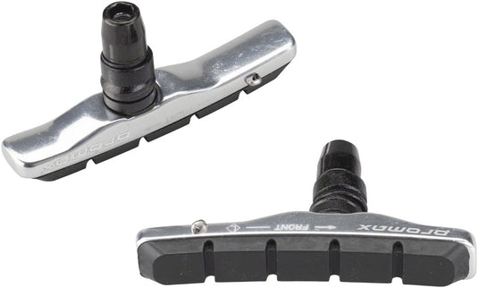 Promax B-1 Cartridge Brake Pads - 70mm Silver, Linear Pull Replacement Pads & Hardware Bundle
