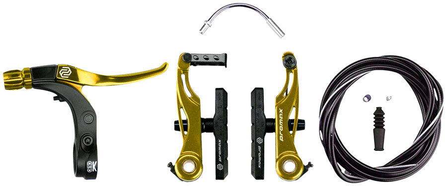Promax-P-1-Click-V-Point-Brake-&-Lever-Set-Linear-Pull-Brake-Set-BMX-Bike_LPBS0030