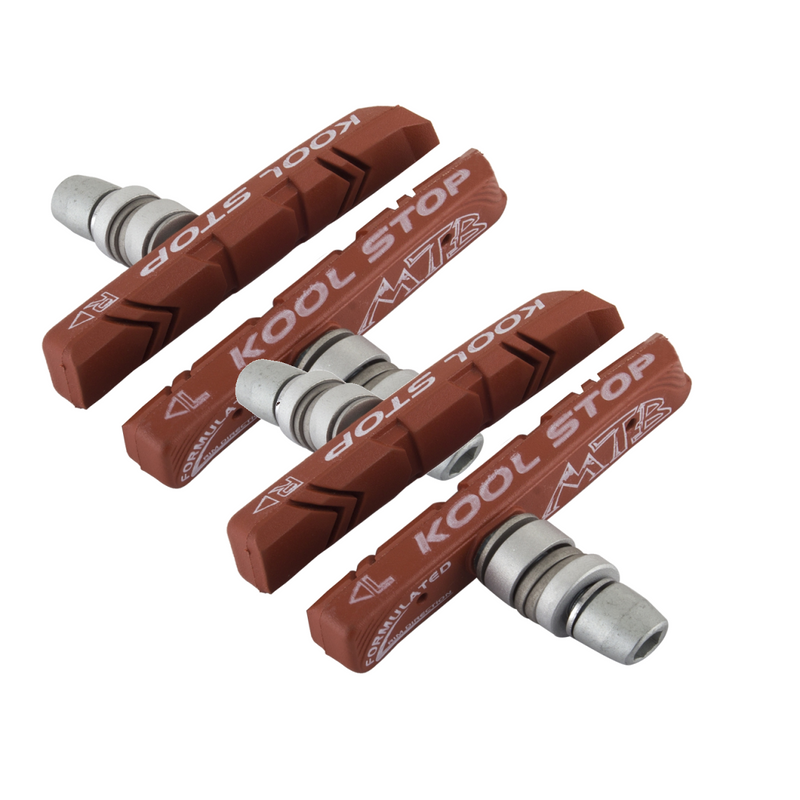 Load image into Gallery viewer, Kool-Stop-Mountain-Pads-Brake-Shoe-Threaded-Post-Mountain-Bike-BR1226PO2-Bicycle-Brake-Pads
