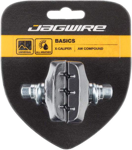 Pack of 2 Pairs, Jagwire Basics X-Age Molded Caliper Brake Pads, 50mm