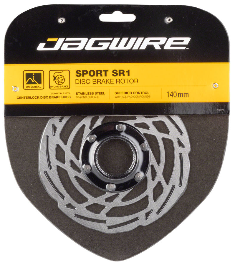 Load image into Gallery viewer, Jagwire Sport SR1 Disc Brake Rotor - 140mm, Center Lock, Silver
