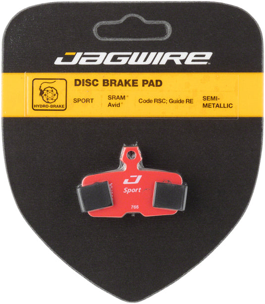 Pack of 2 Pairs, Jagwire Sport Semi-Metallic Disc Brake Pads for SRAM Guide