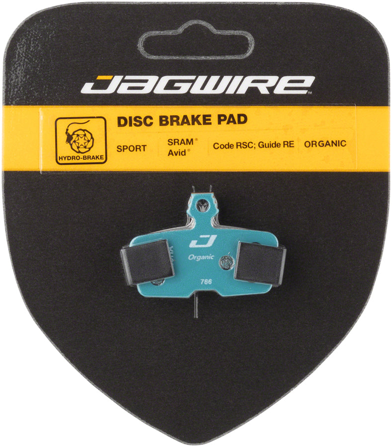 Jagwire Sport Organic Disc Brake Pads for SRAM Code RSC, R, Guide RE