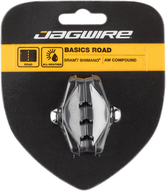 Pack of 2 Jagwire Basics Road Molded Caliper Brake Pads Threaded
