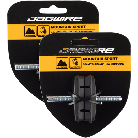 Jagwire-Mountain-Sport-Smooth-Brake-Shoe-Non-Threaded-Post-Mountain-Bike-BR1439PO2-Bicycle-Brake-Pads