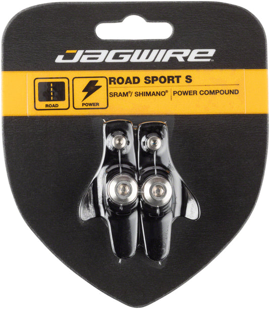 2 Pack Jagwire Road Sport S Brake Pads SRAM Shimano Replaceable Pad Insert Black