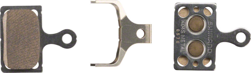 Load image into Gallery viewer, Shimano K04S-MX Disc Brake Pads &amp; Springs Metal Compound, Stainless Steel Back Plate, High-Performance Bicycle Brake Components
