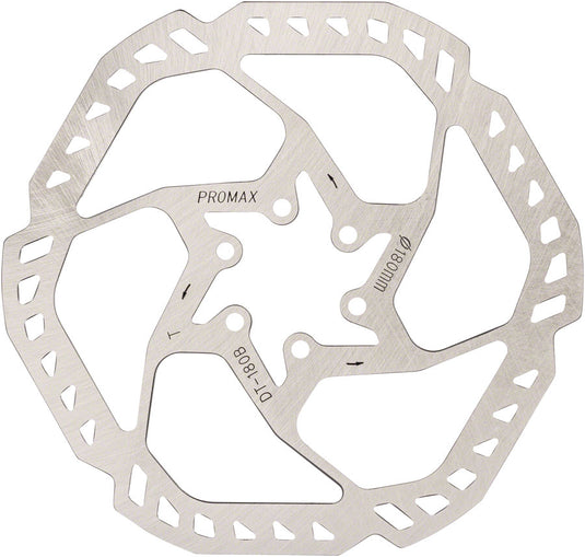 Promax Endurance E1 Disc Brake Rotor - 180mm, 6-Bolt, Silver