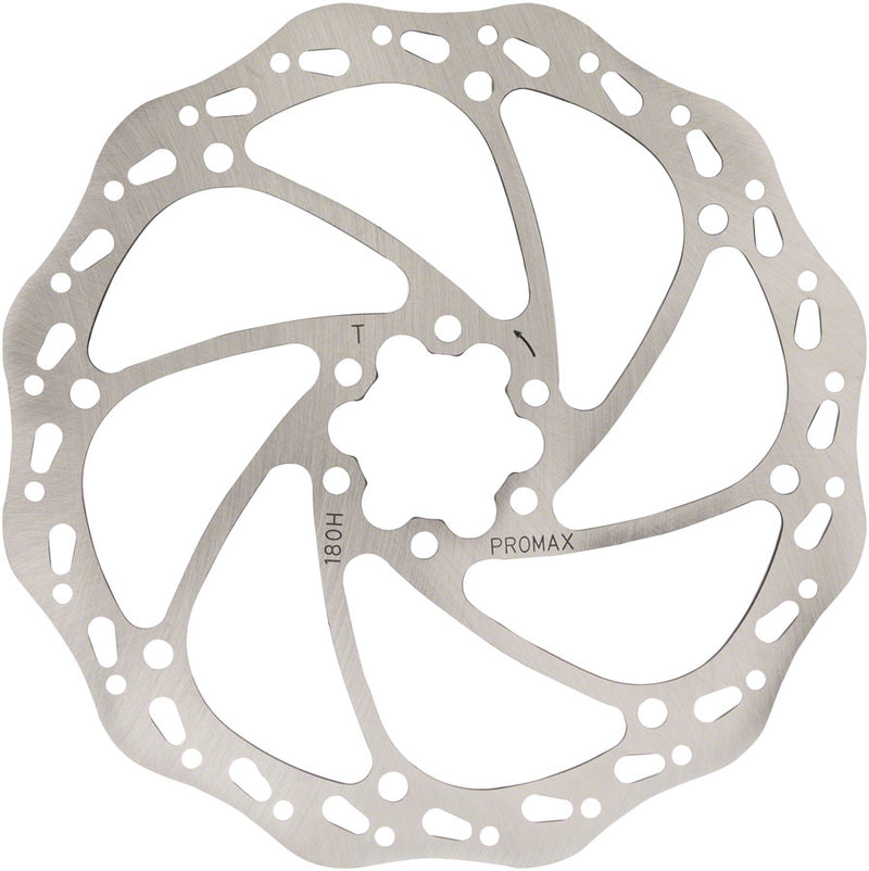 Load image into Gallery viewer, Promax Sport S1 Disc Brake Rotor - 180mm, 6-Bolt, Silver
