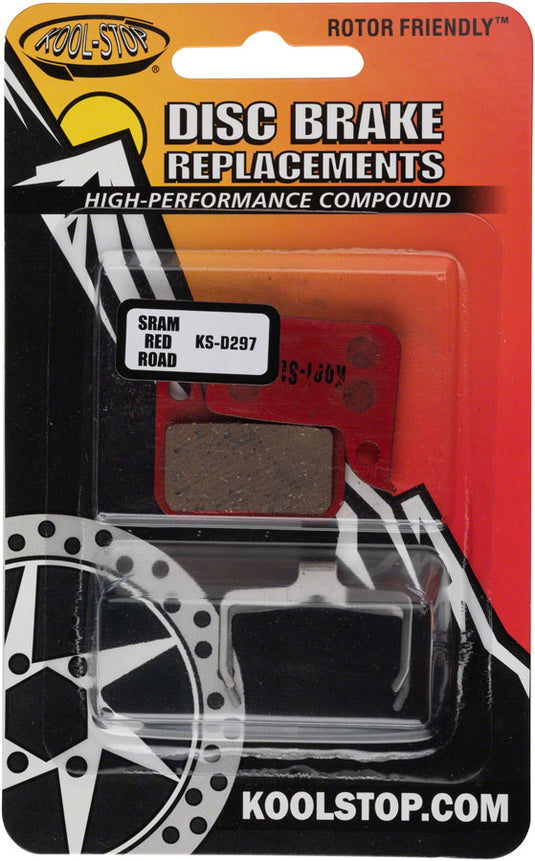 Pack of 2 Kool-Stop SRAM Red Road Disc Brake Pads - Organic, Steel