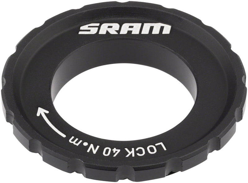 Load image into Gallery viewer, SRAM CenterLock Disc Lock Ring (Black) High-Performance Steel Hub Mounting Components (Pack of 2)
