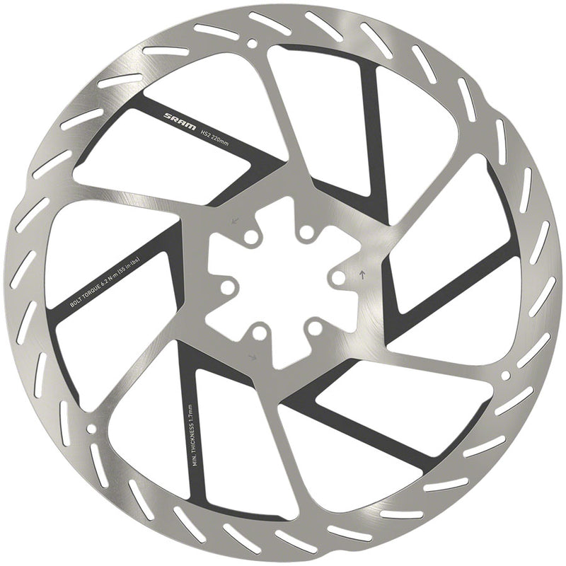 Load image into Gallery viewer, SRAM HS2 Disc Brake Rotors Bundle - 200mm &amp; 220mm, 6-Bolt MTB Heat Dissipation, High-Performance Cyclocross Components
