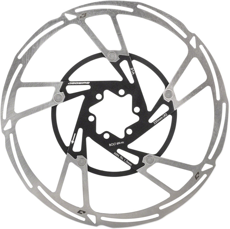 Load image into Gallery viewer, Jagwire Pro LR2 Disc Brake Rotor - 220mm, Center Lock, Silver/Black
