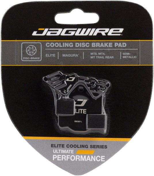 Jagwire Elite Cooling Disc Brake Pad Semi-Metallic Alloy Backed Magura MT8 MT4