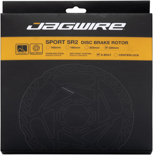 Jagwire Pro LR3 Disc Brake Rotor - 220mm, 6-Bolt, 2.0mm Thickness
