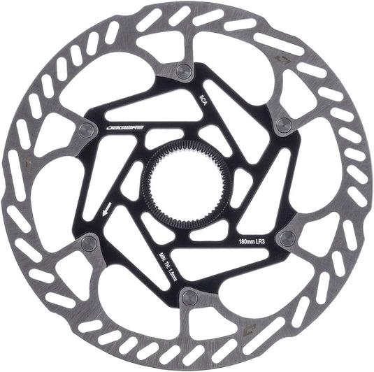 Jagwire Pro LR3 Disc Brake Rotor - 180mm, Center Lock, Includes Lockring, 1.8mm Thickness