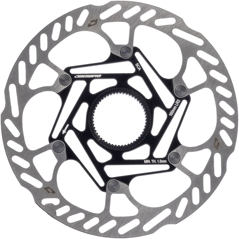 Load image into Gallery viewer, Jagwire Pro LR3 Disc Brake Rotor - 160mm, Center Lock, Includes Lockring, 1.8mm Thickness
