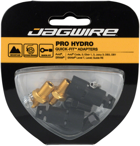 Pack of 2 Jagwire Pro Quick-Fit Adapters for Hydraulic Hose- SRAMGuide & Level