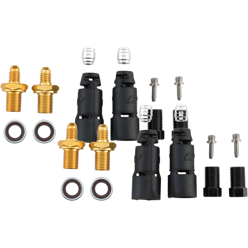 Load image into Gallery viewer, Jagwire-Shimano-Pro-Quick-Fit-Adaptors-Disc-Brake-Hose-Kit-Mountain-Bike-BR2488PO2-Disc-Brake-Hose-Kit-For-Bicycle

