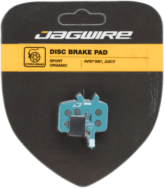 Pack of 2 Jagwire Sport Organic Disc Brake Pads - For Avid BB7 and Juicy