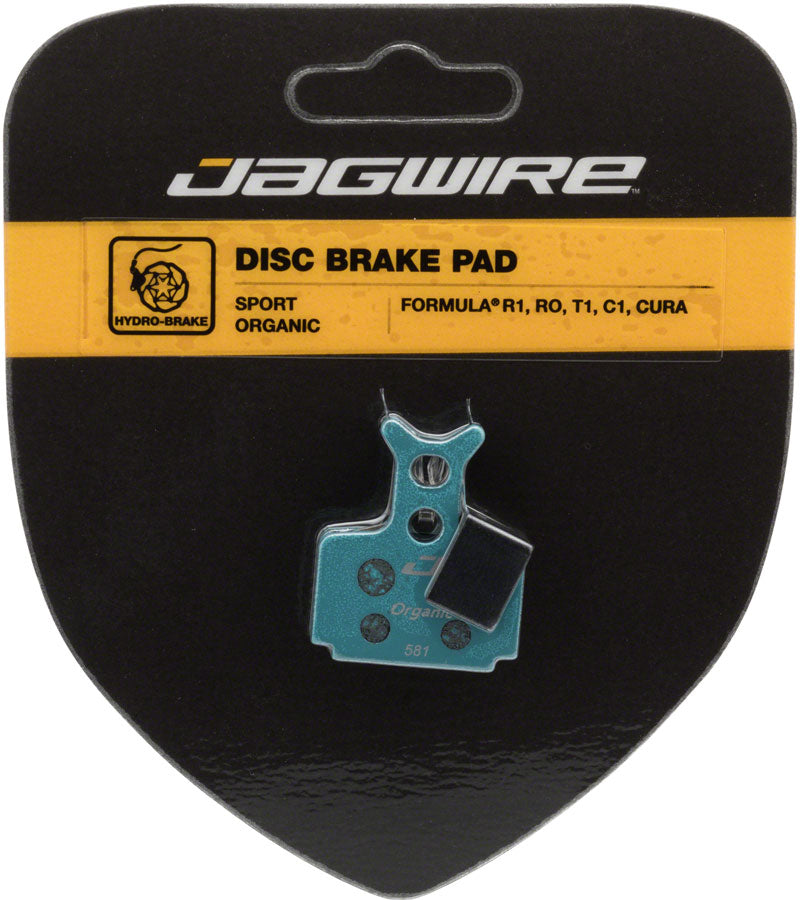 Jagwire Sport Organic Disc Brake Pads - For Formula C1, CR3, Cura, Mega,
