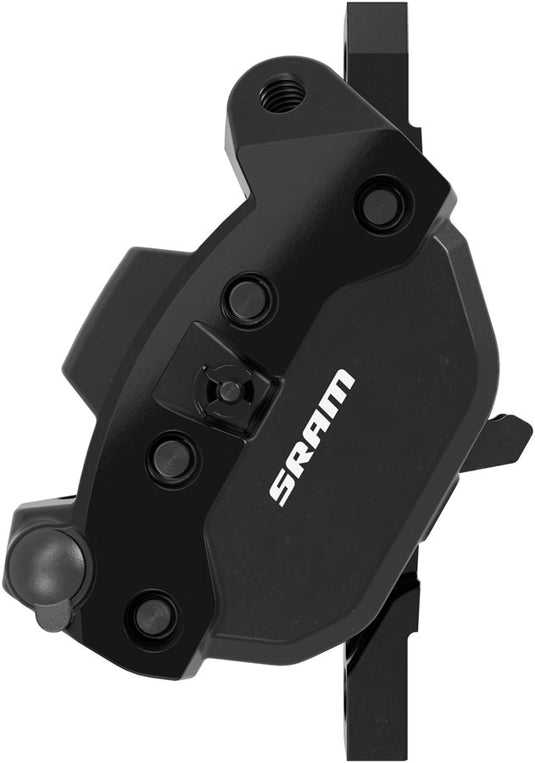 SRAM Maven Silver Disc Brake Caliper Assembly - Front/Rear, Post Mount, 4-Piston, Black, B1