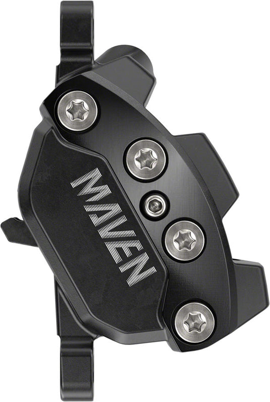 SRAM Maven Silver Disc Brake Caliper Assembly - Front/Rear, Post Mount, 4-Piston, Black, A1