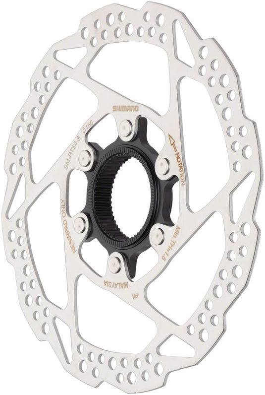 Shimano SM-RT54-SE Disc Brake Rotor - 160mm, Center Lock, For Resin Pads Only, External Spline Lockring